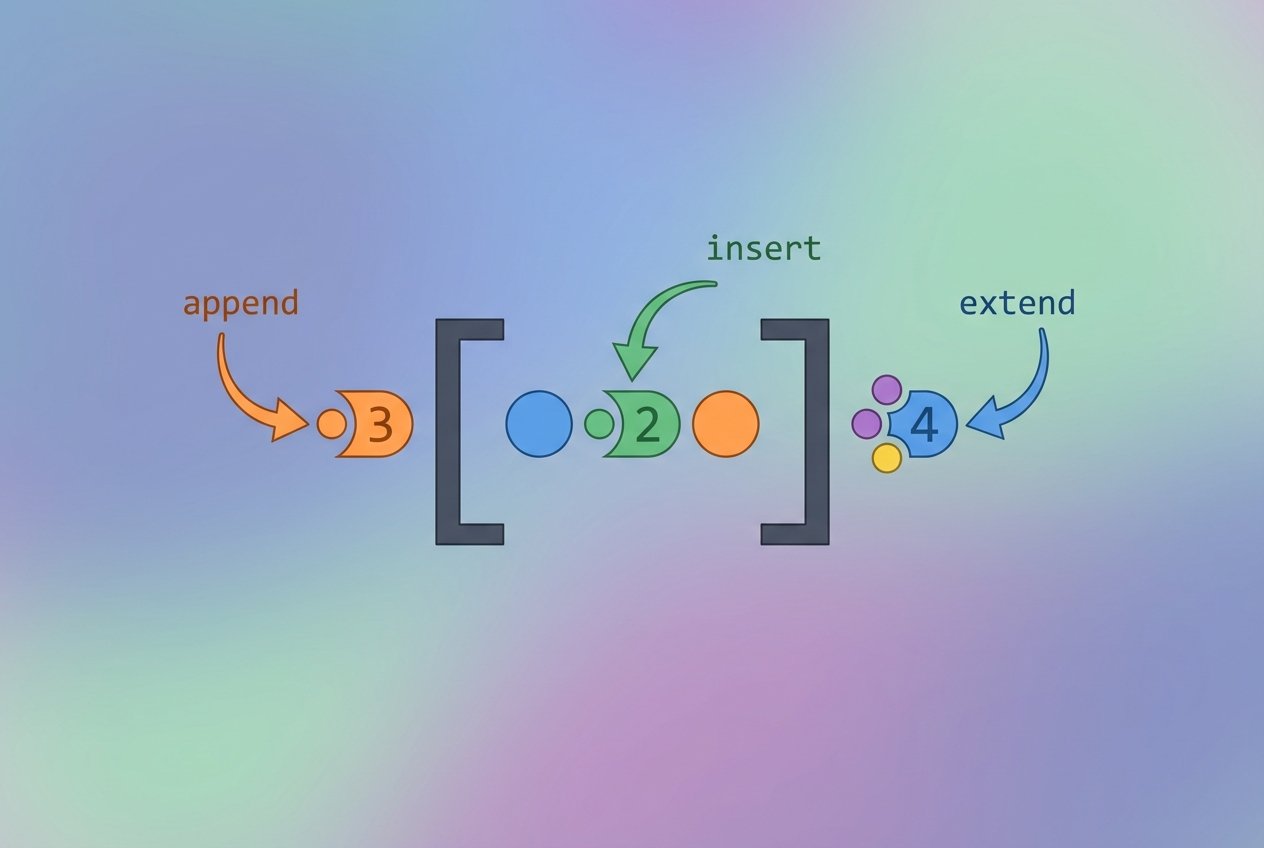 How to Add Elements to a List in Python – Append, Insert & Extend
