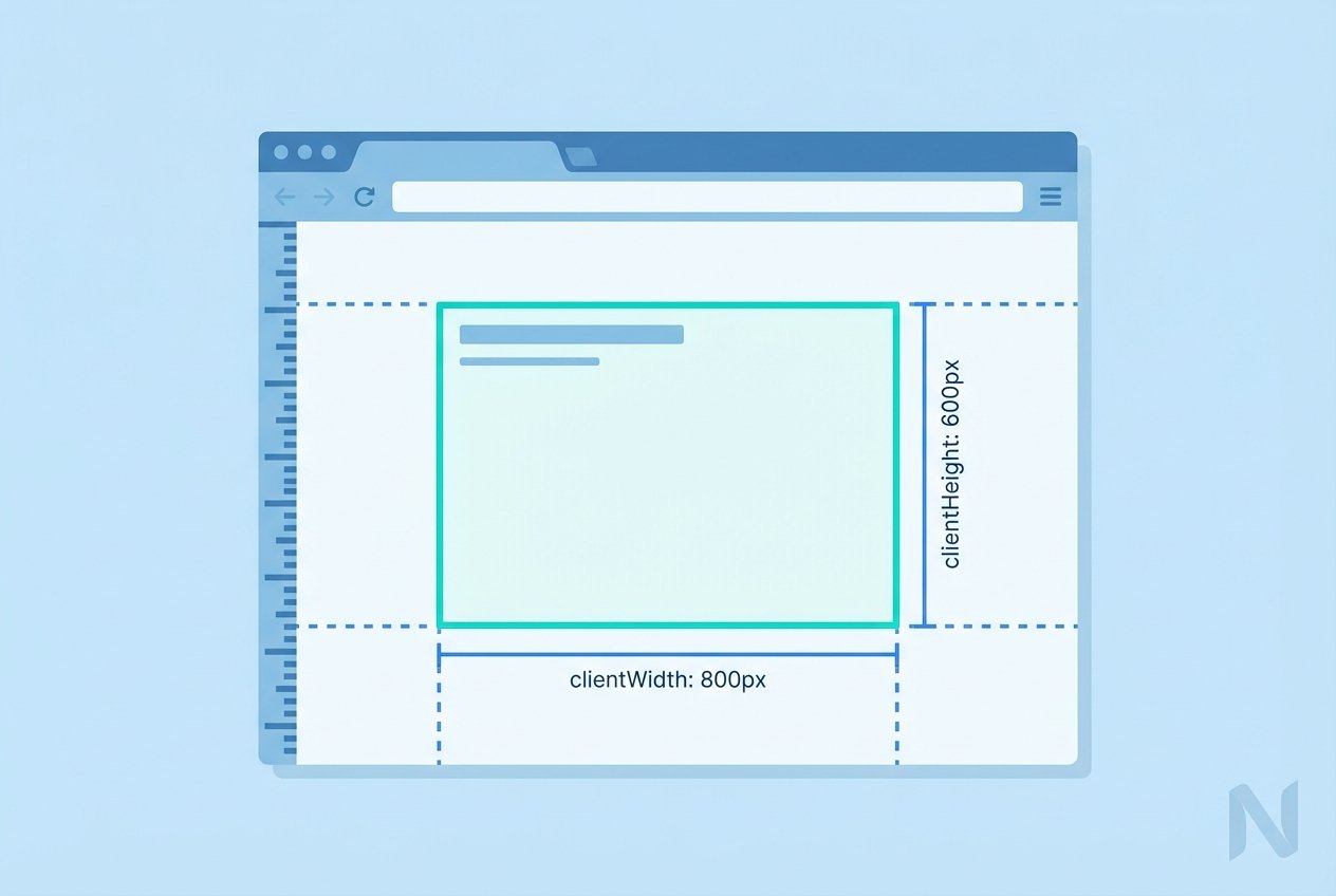 clientWidth and clientHeight in JavaScript
