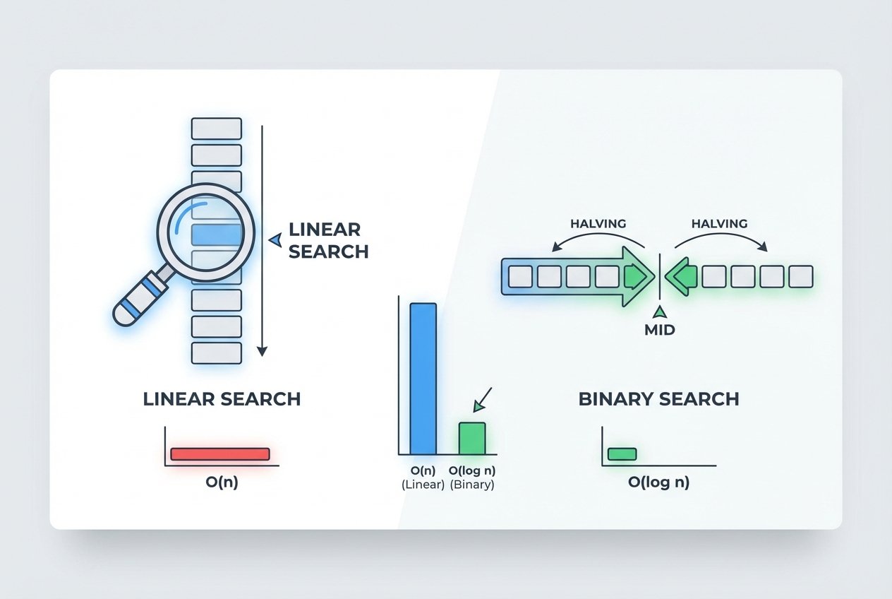 Linear Vs Binary Search via JavaScript